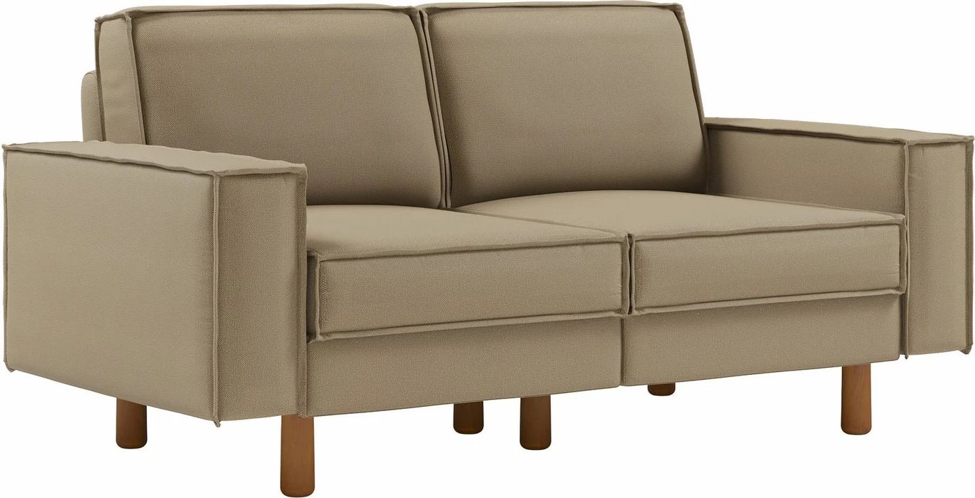 Divan dy-vendësh, ngjyrë Beach dhe Walnut, Atelier del Sofa, Sparrow 2