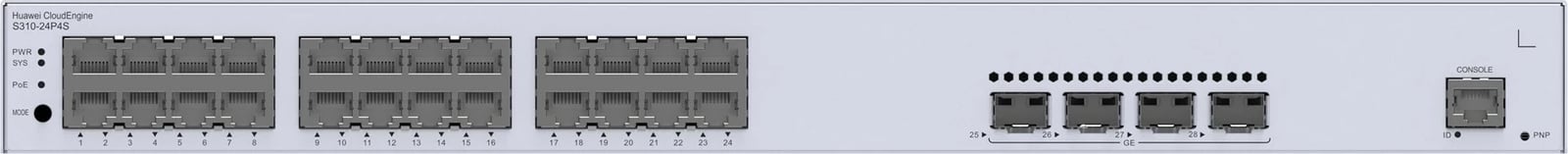 Switch Huawei S310-24P4S, 24x GE, 4x SFP, PoE+, AC