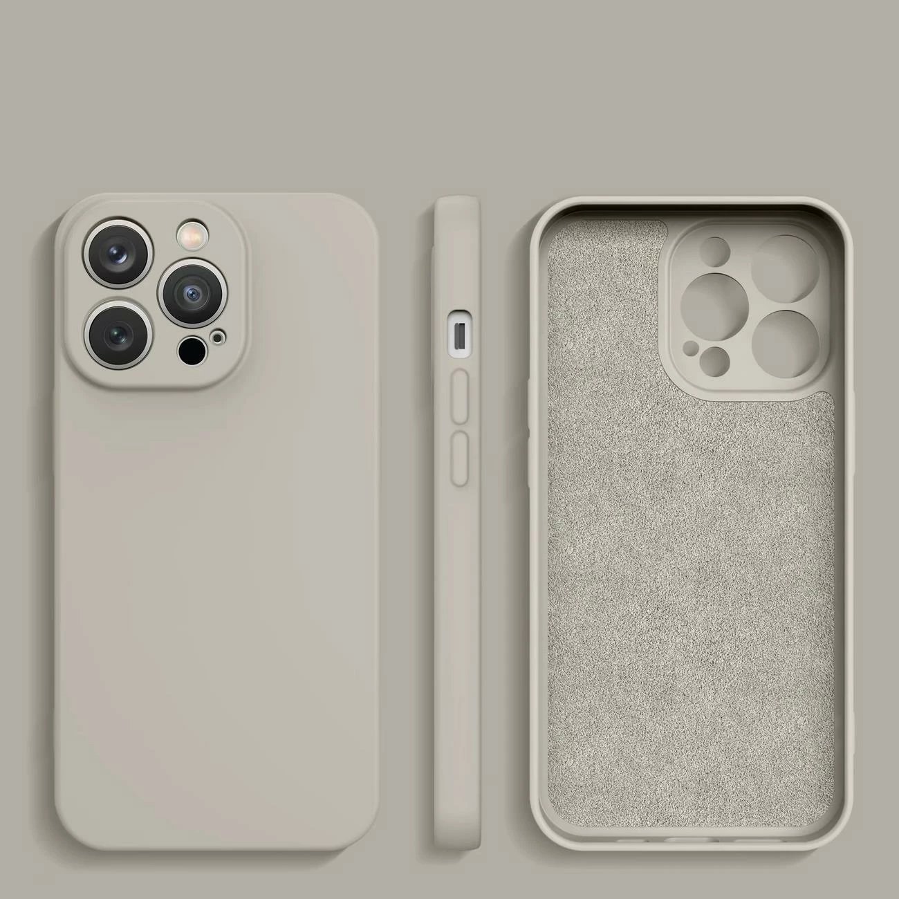 Mbështjellës silikoni Hurtel për Samsung Galaxy A14 5G / Galaxy A14, bezhë