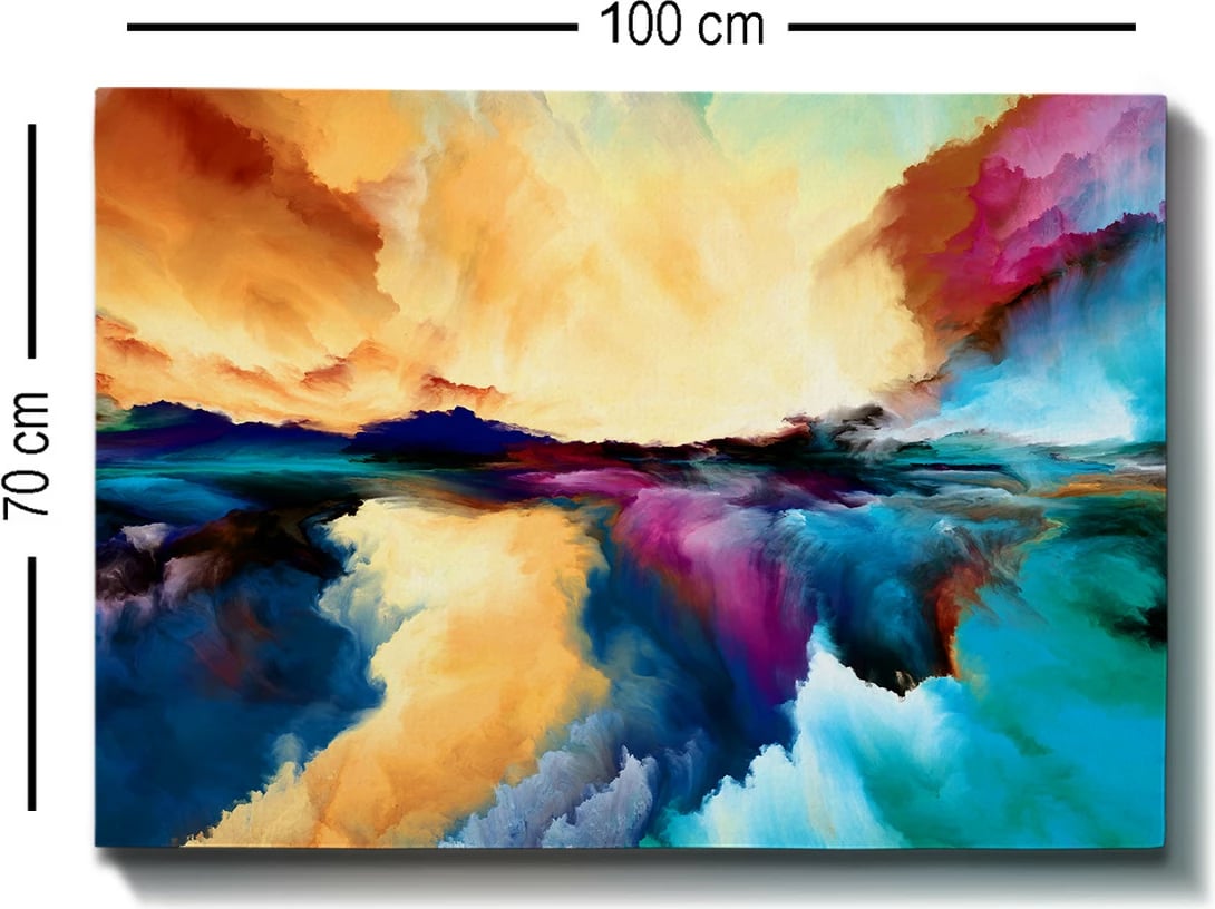 Pikturë dekorative në kanavacë, shumëngjyrëshe, 70x100cm
