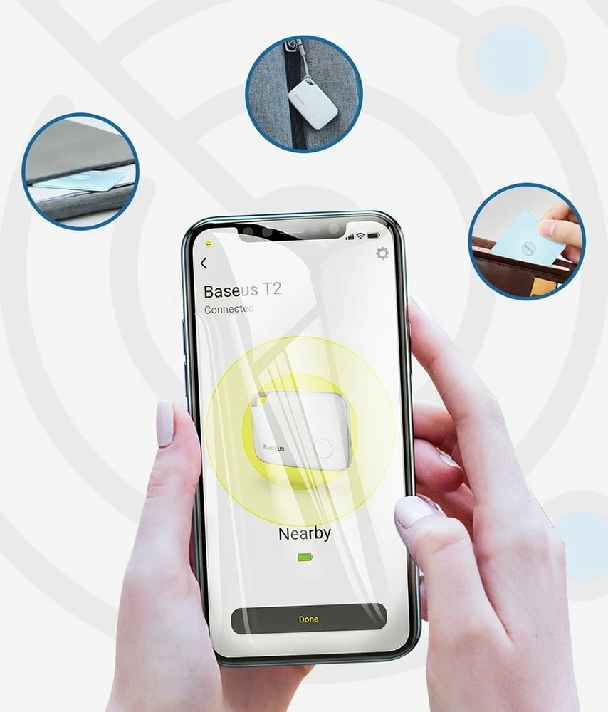 Pajisje anti-humbje Baseus T2 me litar, e bardhë