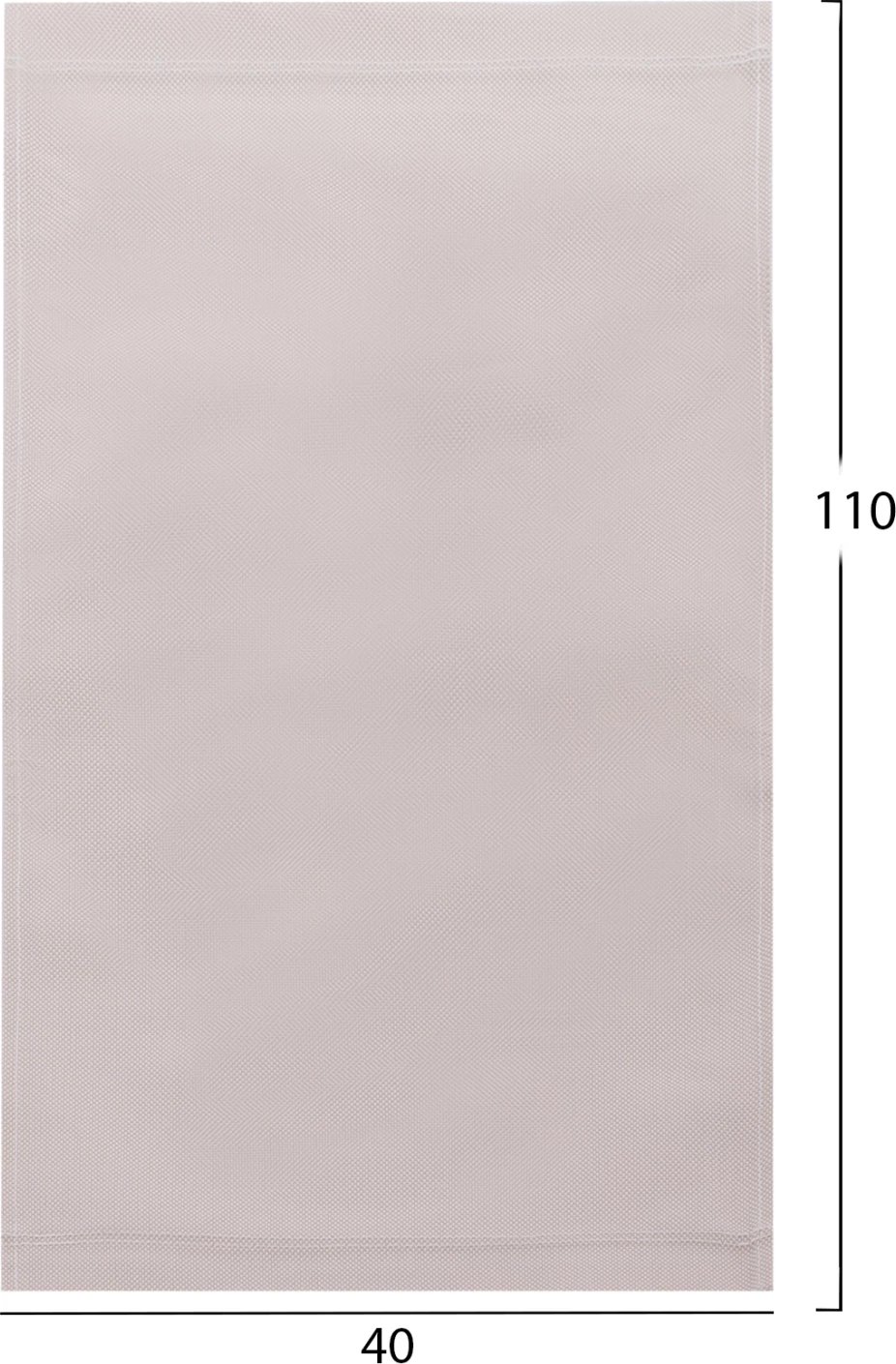 Pëlhurë zëvendësuese për shezlong Limnos, ngjyrë krem, 40x110cm