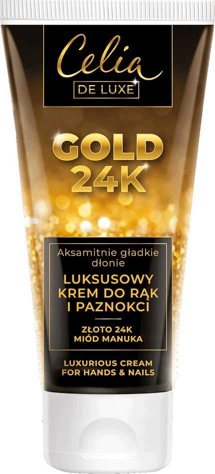 Krem për duar dhe thonj për femra Celia De Luxe Gold 24K Luxury, 80ml