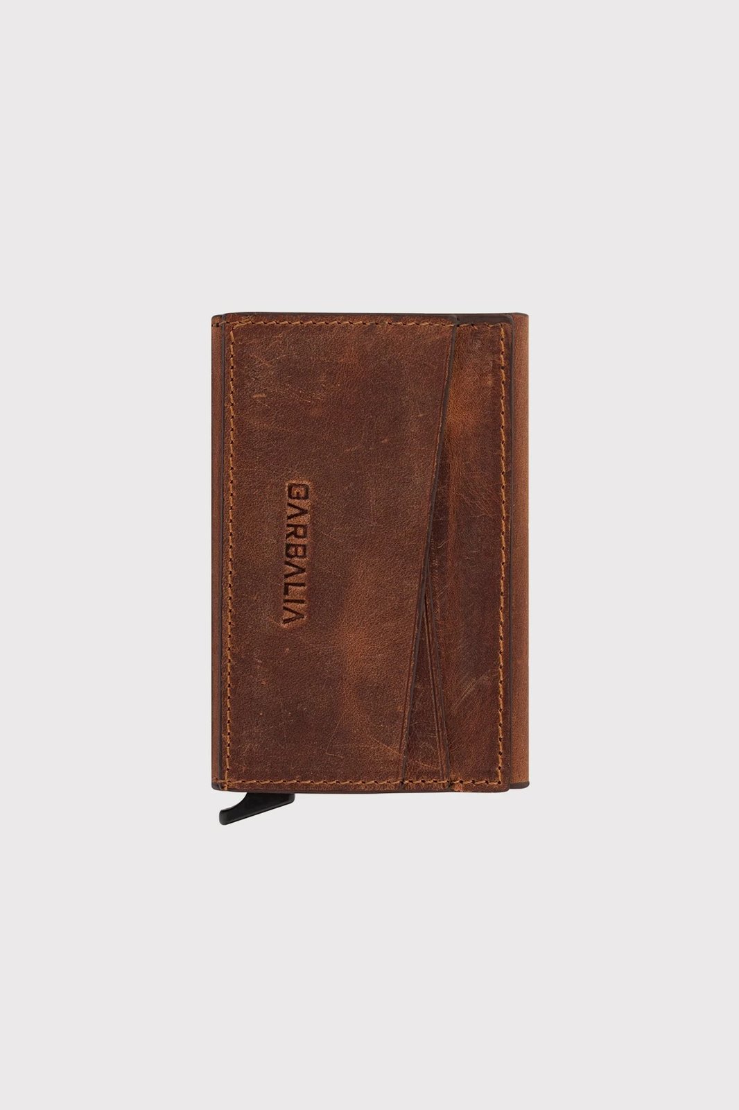 Mbajtës kartelash prej lëkure, ngjyrë tan, Zoozie Bags, Porto