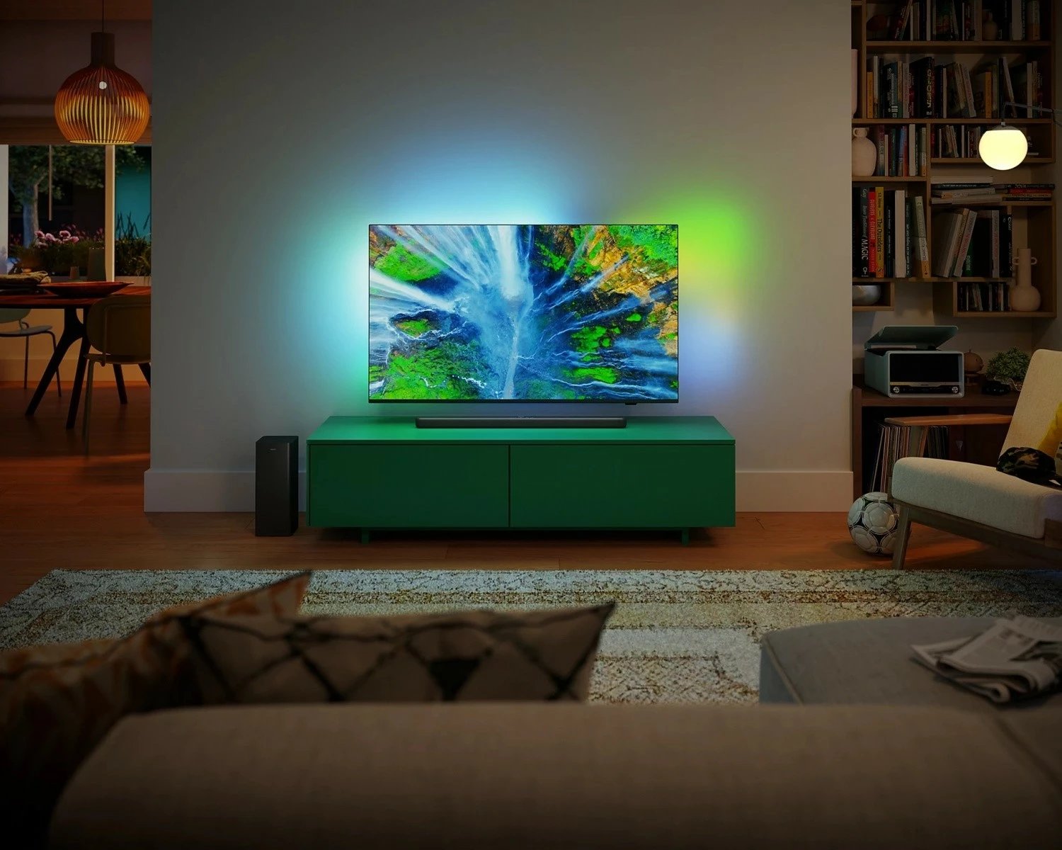 Soundbar Philips TAB6309/10 me subwoofer pa tela, 320W, Gri