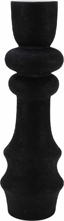 Vazo ENYA, qeramike, e zezë, 15x15x49cm