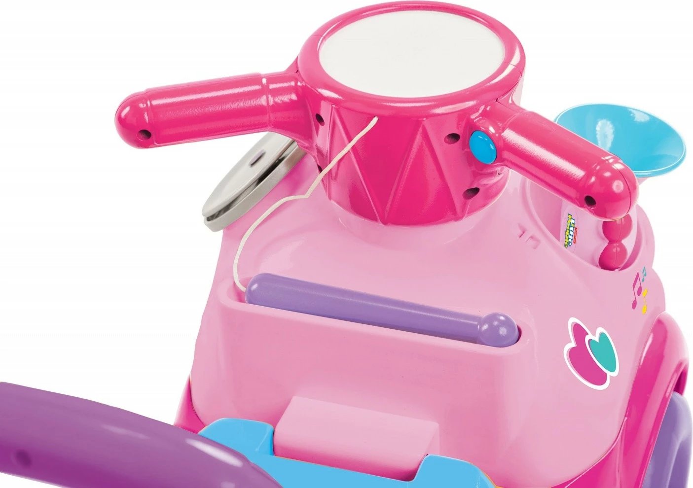 Lodër ride-on Pulio Fisher Price Musical Parade, për vajza, me muzikë, rozë/vjollcë