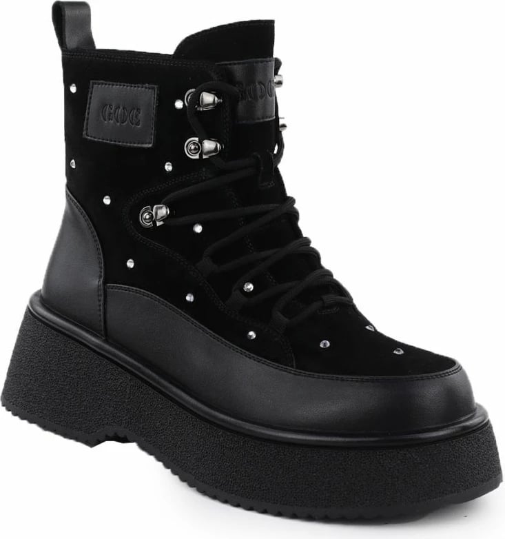 Çizme lëkure për femra Goe SS2N4140, të zeza