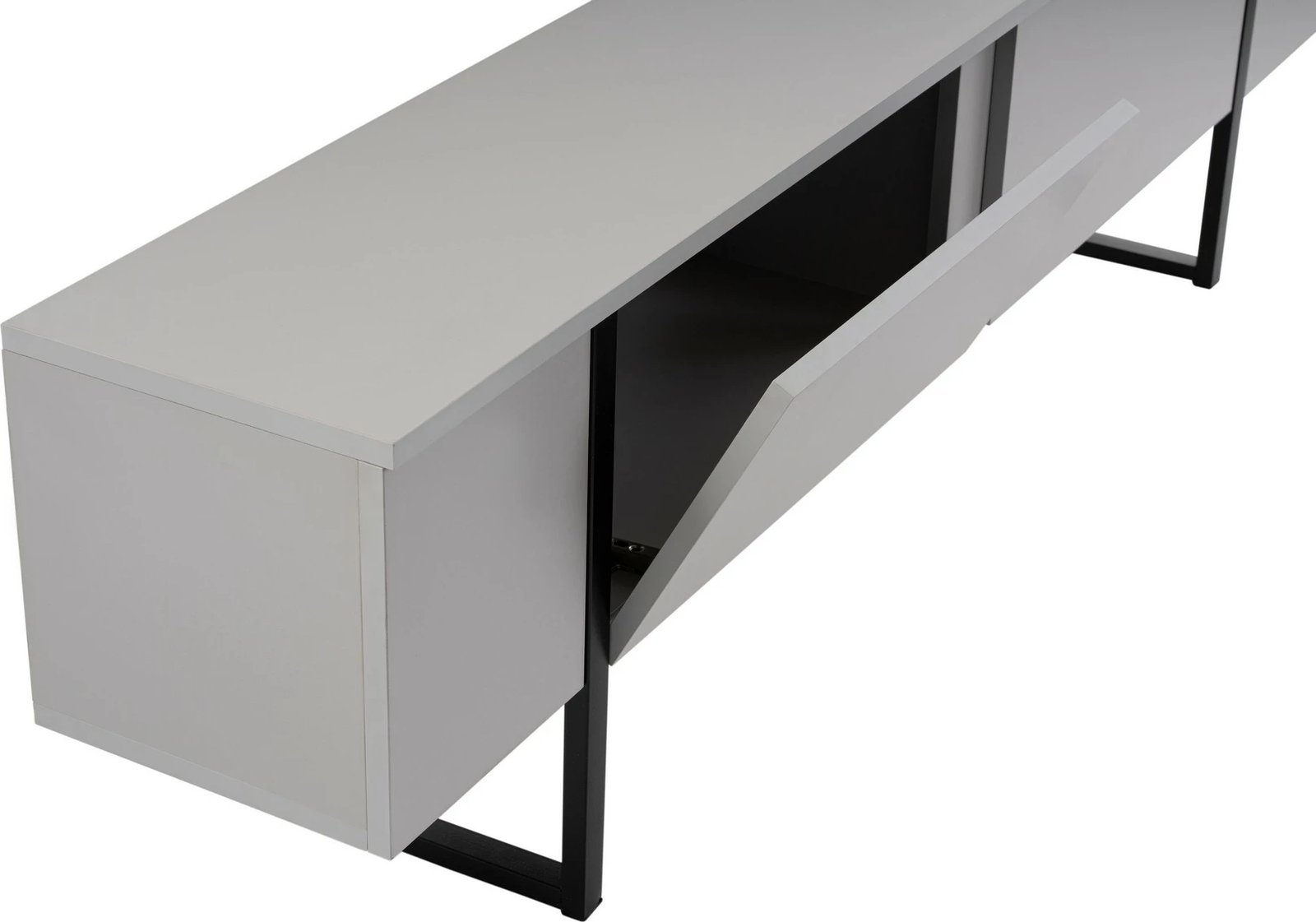 Komodë TV Nordure, Serenity, gri, e zezë