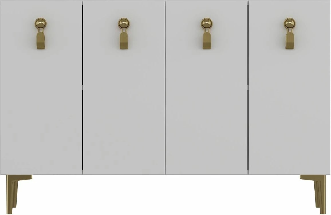 Konsolë Skye Decor, e bardhë dhe ari, 8181KM-64