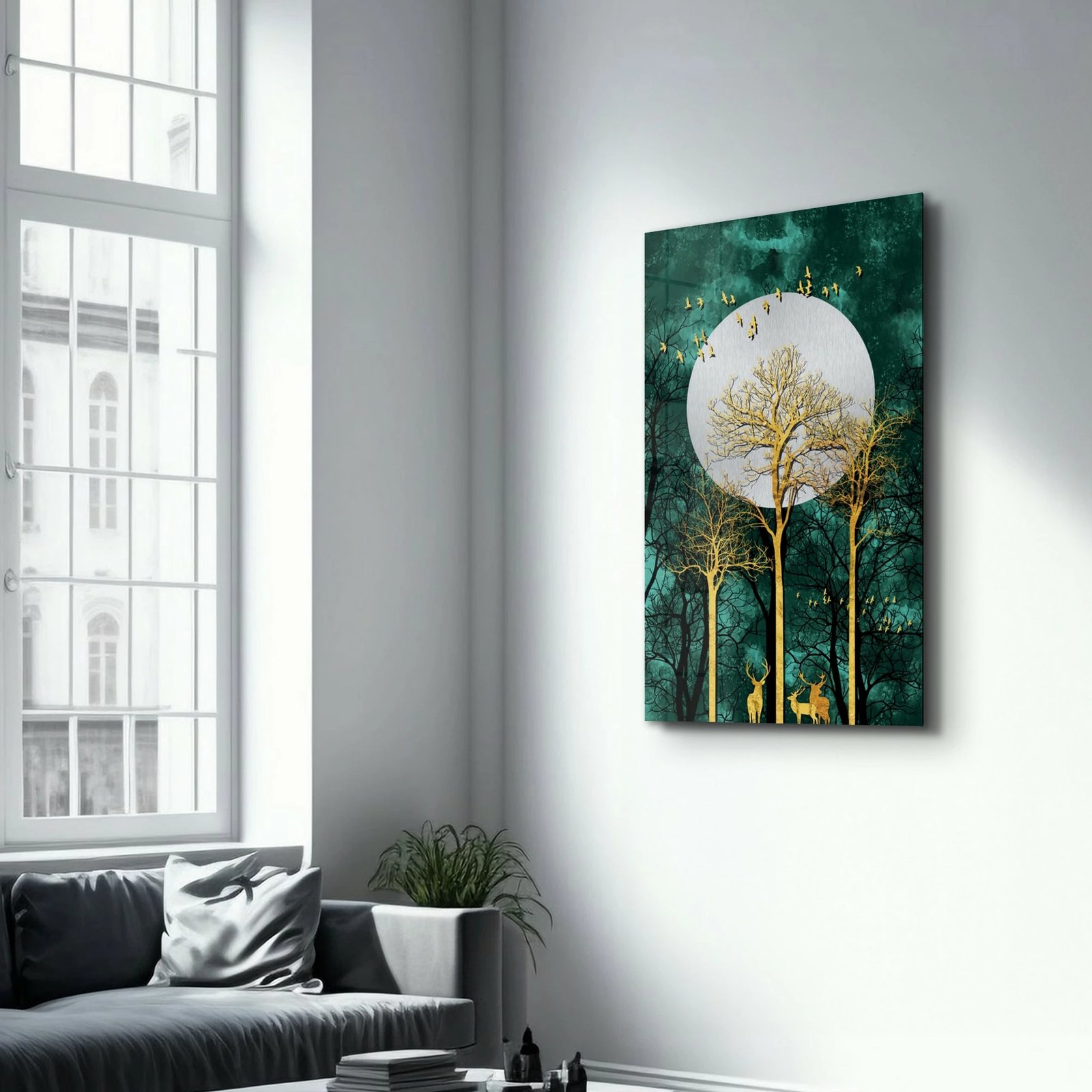 Pikturë dekorative prej xhami të temperuar, Wallity CAM-1066, 46x72 cm