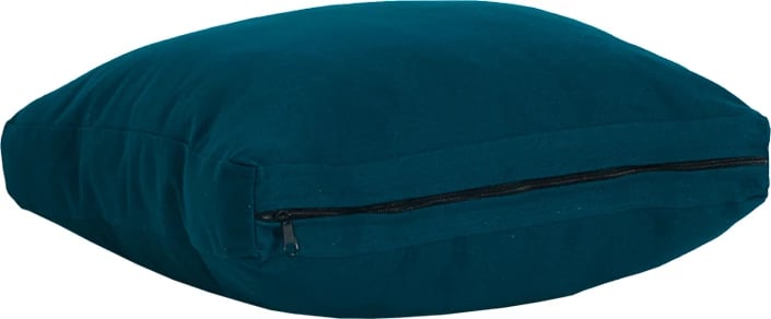 Jastëk dekorativ Box, material tekstili, ngjyrë petrol, 50x50cm