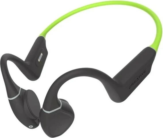 Kufje Creative Outlier Free Plus, pa tela, bone conduction, Bluetooth 5.3, Lime
