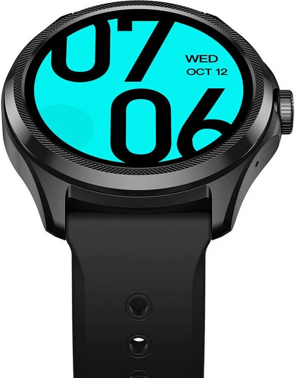 Smartwatch Mobvoi TicWatch Pro 5 GPS Elite Edition, 1.43", 32GB, 2GB RAM, i zi, set me rrip silikoni dhe rrip eco-leather