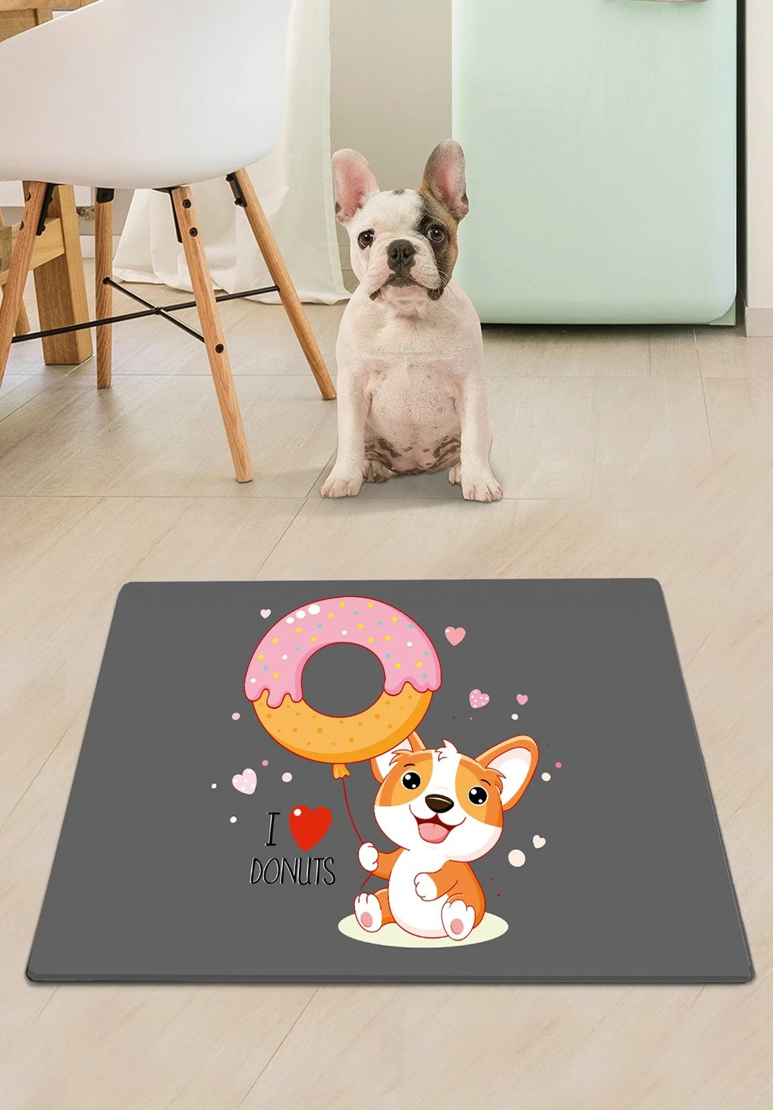 Tapet për rërë mace, shumëngjyrësh, Paws & Whiskers, Krapfen, 40x60cm