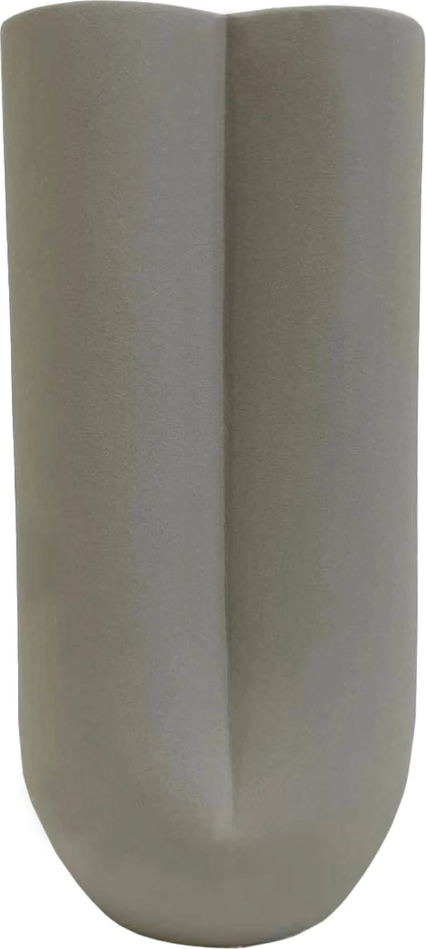 Dekor tavoline prej qeramike, ngjyrë gri mat, FH4612.03, Φ14x29H cm