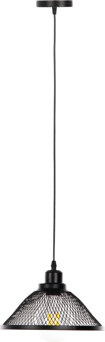Llambë varëse tavani, rrjetë metali e zezë, FH4102, Φ25x115Hcm Llambë varëse tavani, rrjetë metali e zezë, FH4102, Φ25x115Hcm