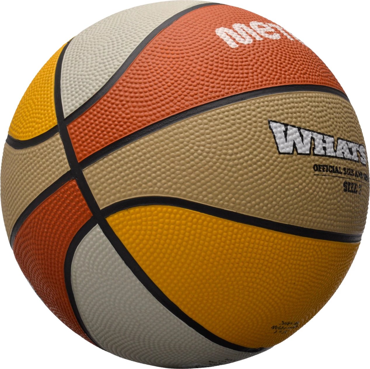 Top basketbolli Meteor, portokalli-bezhë