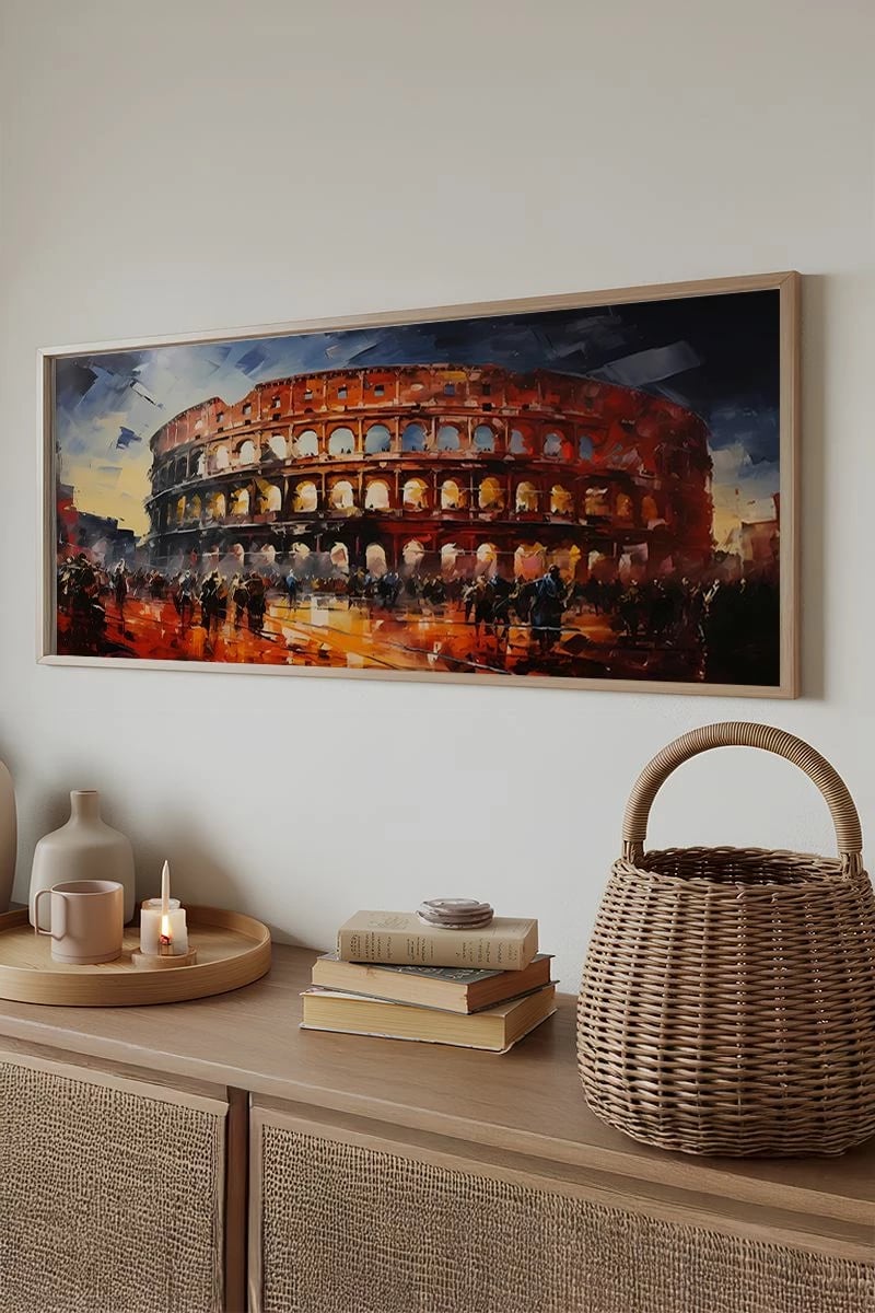 Pikturë dekorative me kornizë, Wallity, Artsmdfyty12-3370, shumëngjyrëshe, 33x70cm