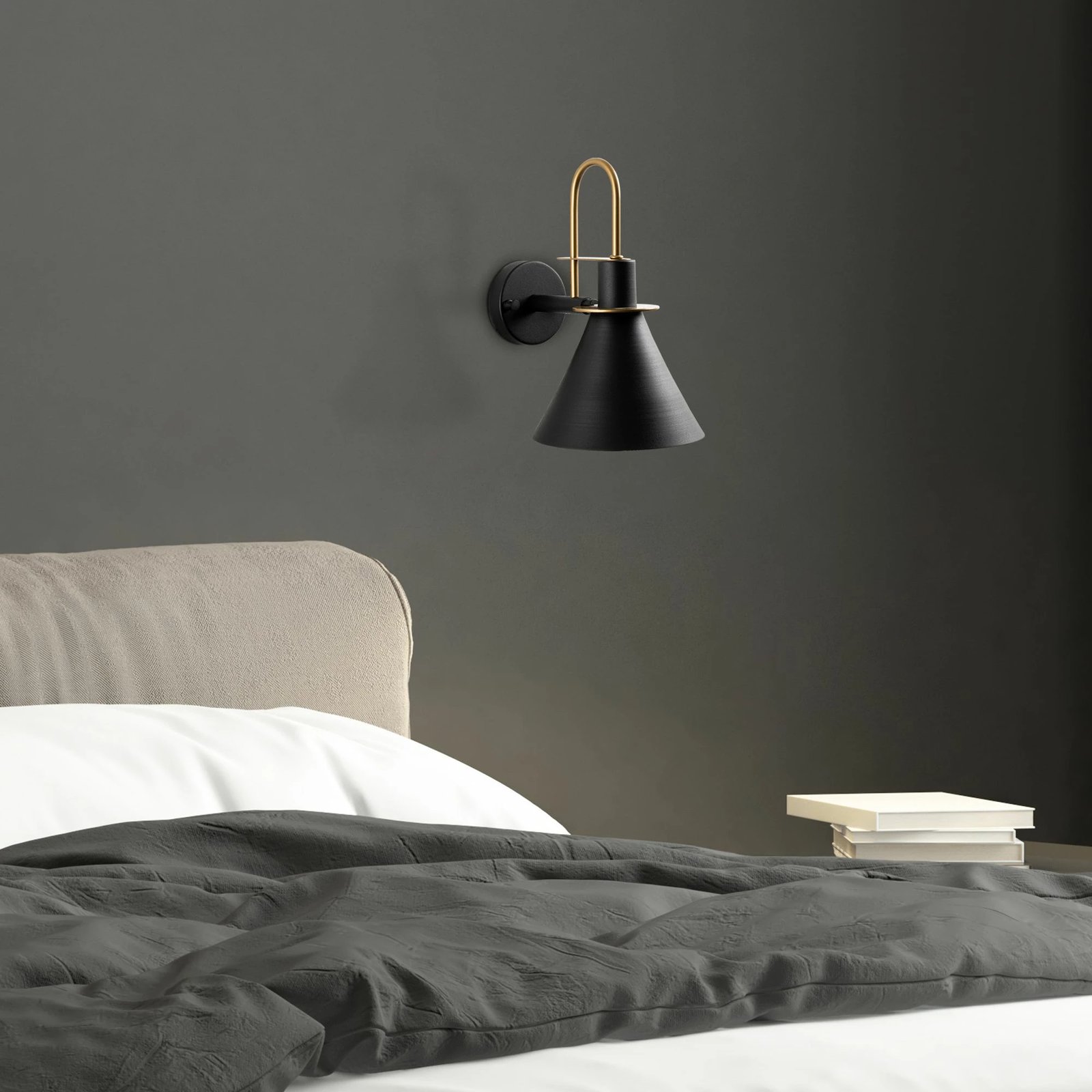 Llambë muri Opviq, Arco - 15040, ngjyrë e zezë