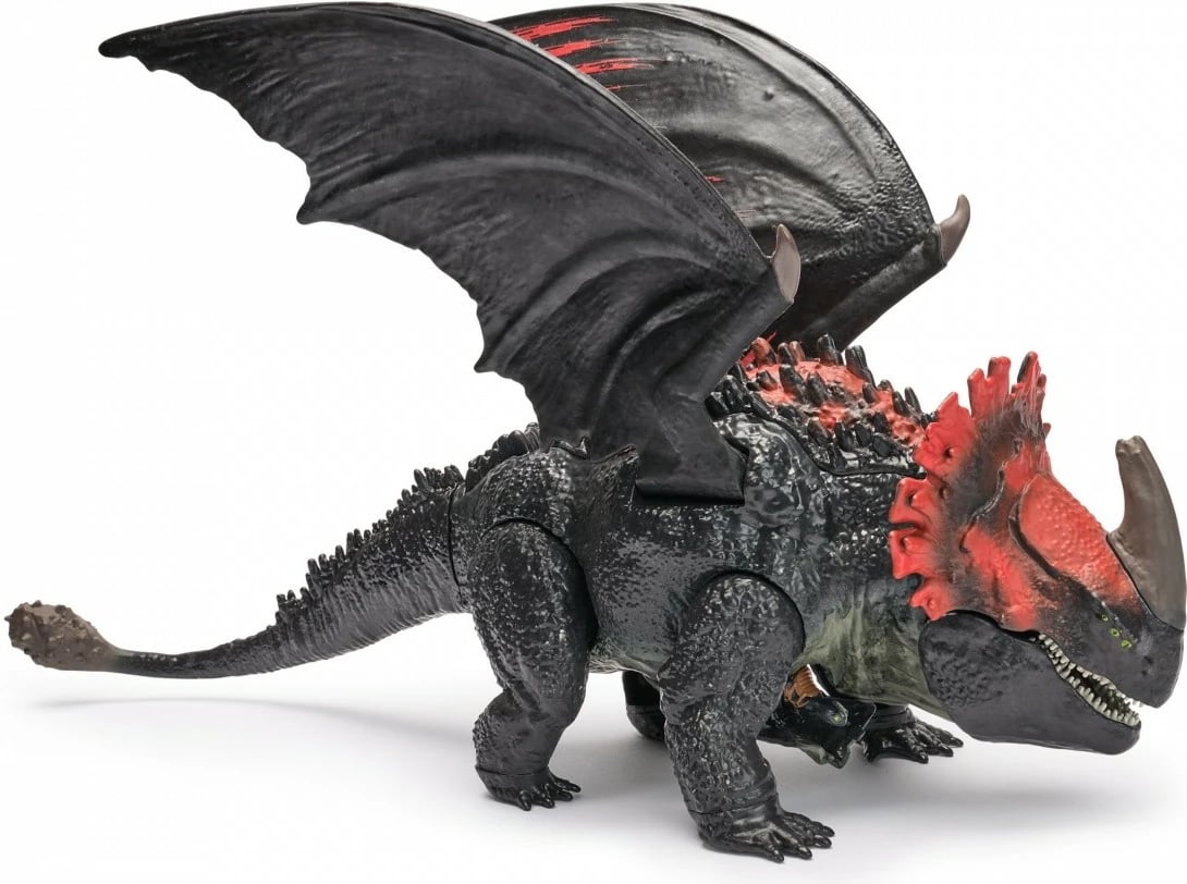 Set lodër, Spin Master How to Train Your Dragon 6072650, Red Death me figurine Toothless, plastikë, 4+, zi/e kuqe, set