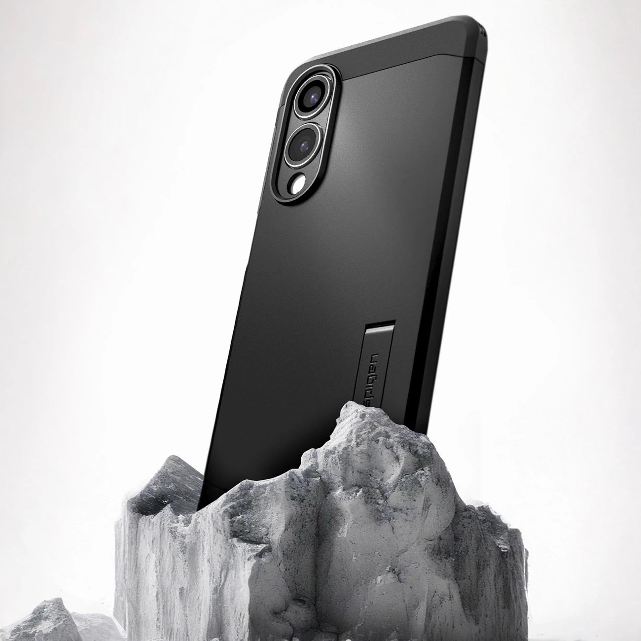 Mbështjellës Spigen Tough Armor MagSafe për Samsung Galaxy S25 Edge, i zi