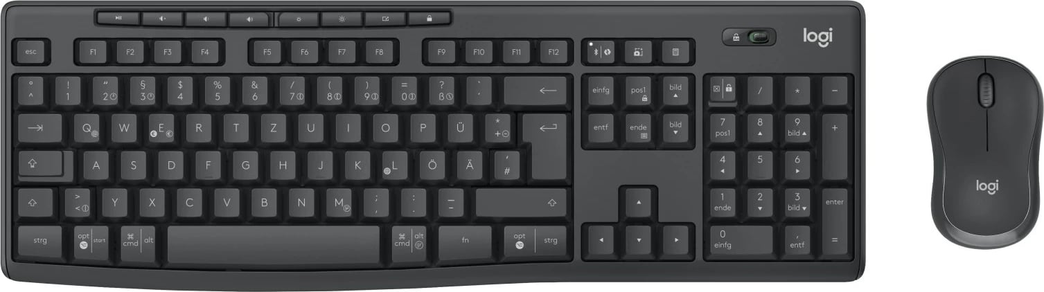 Set tastierë dhe maus Logitech MK370 Combo for Business, pa tela, Graphite