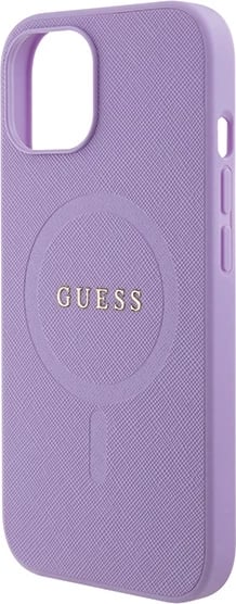 Mbështjellës Guess GUHMP15SPSAHMCU për iPhone 15 6.1", Saffiano MagSafe, vjollcë Mbështjellës Guess GUHMP15SPSAHMCU për iPhone 15 6.1", Saffiano MagSafe, vjollcë