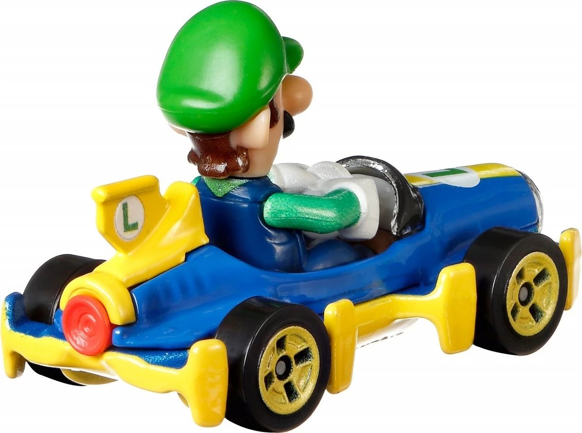 Veture lodër Hot Wheels Mario Kart Luigi Mach 8, shumëngjyrëshe