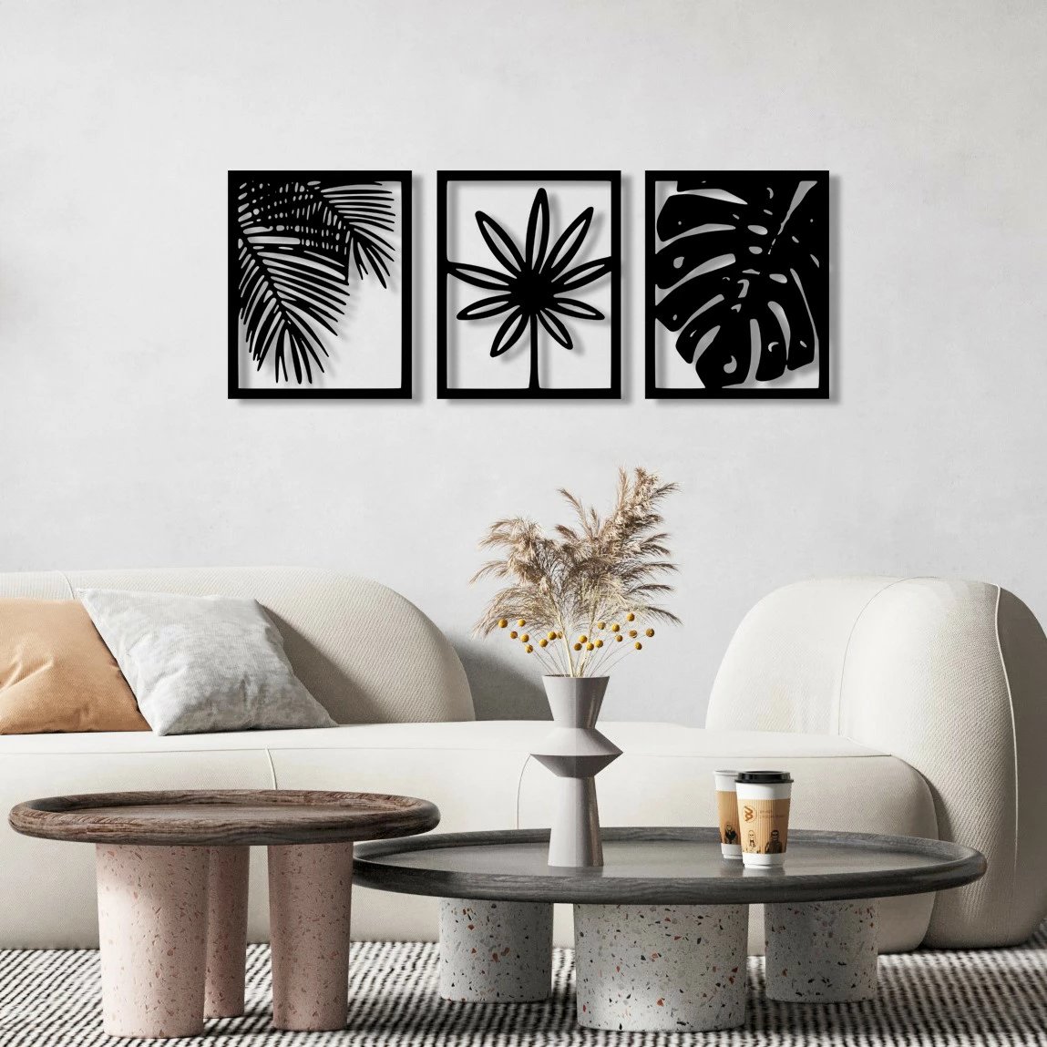 Aksesor dekorativ metalik për mur Wallity, Mutena