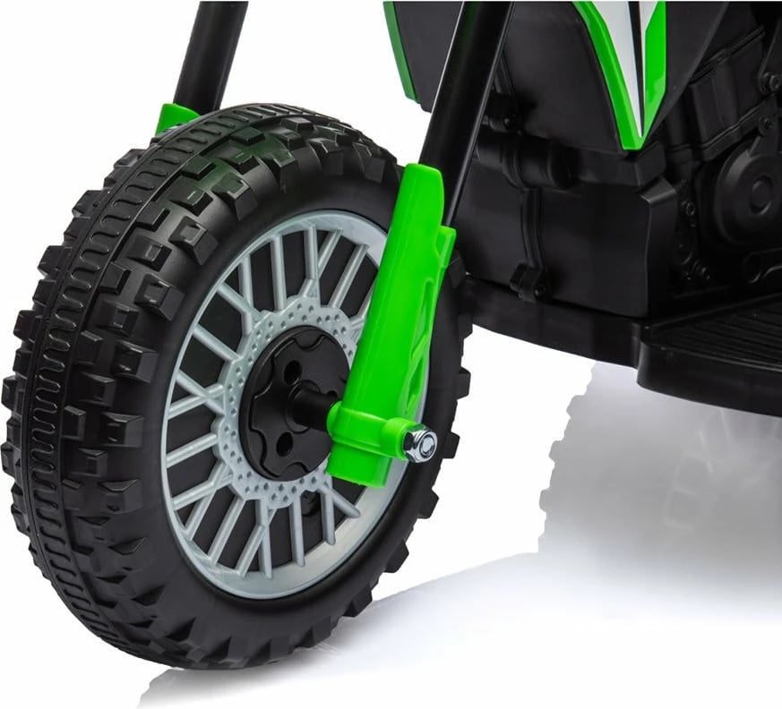 Moto elektrike për fëmijë, Milly Mally Honda CRF 450R, 6V 4.5Ah 30W, shpejtësi 2.5-3 km/h, kapacitet 25 kg, e gjelbër