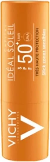 Stick mbrojtës nga dielli Vichy Idéal Soleil Zones Sensibles SPF50, 9ml