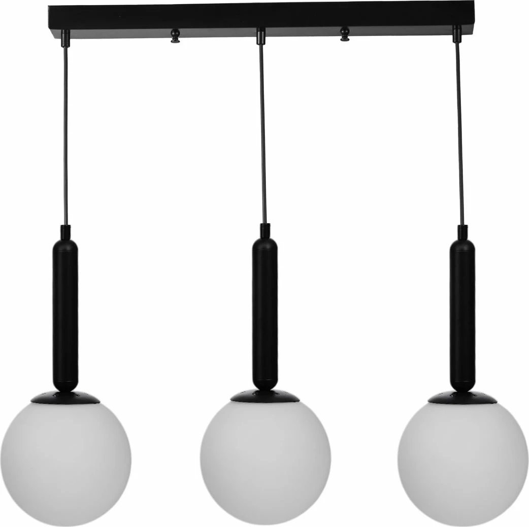 Llambë tavani Opviq, 9057-5, metal dhe qelq, e bardhë dhe e zezë