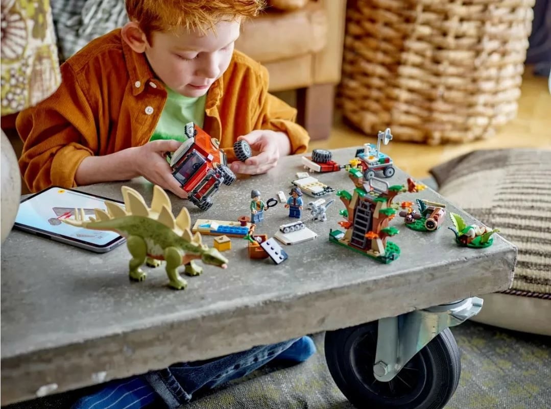 Set ndërtimi LEGO Jurassic World 76965 Dinosafari: Stegosaurus Discovery, 420 pjesë