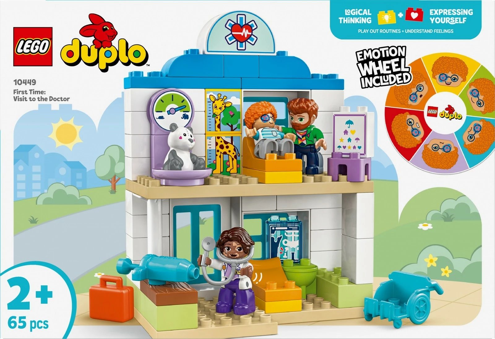 Set lodrash LEGO DUPLO 10449 First Time: Doctor's Visit, 65 pjesë Set lodrash LEGO DUPLO 10449 First Time: Doctor's Visit, 65 pjesë