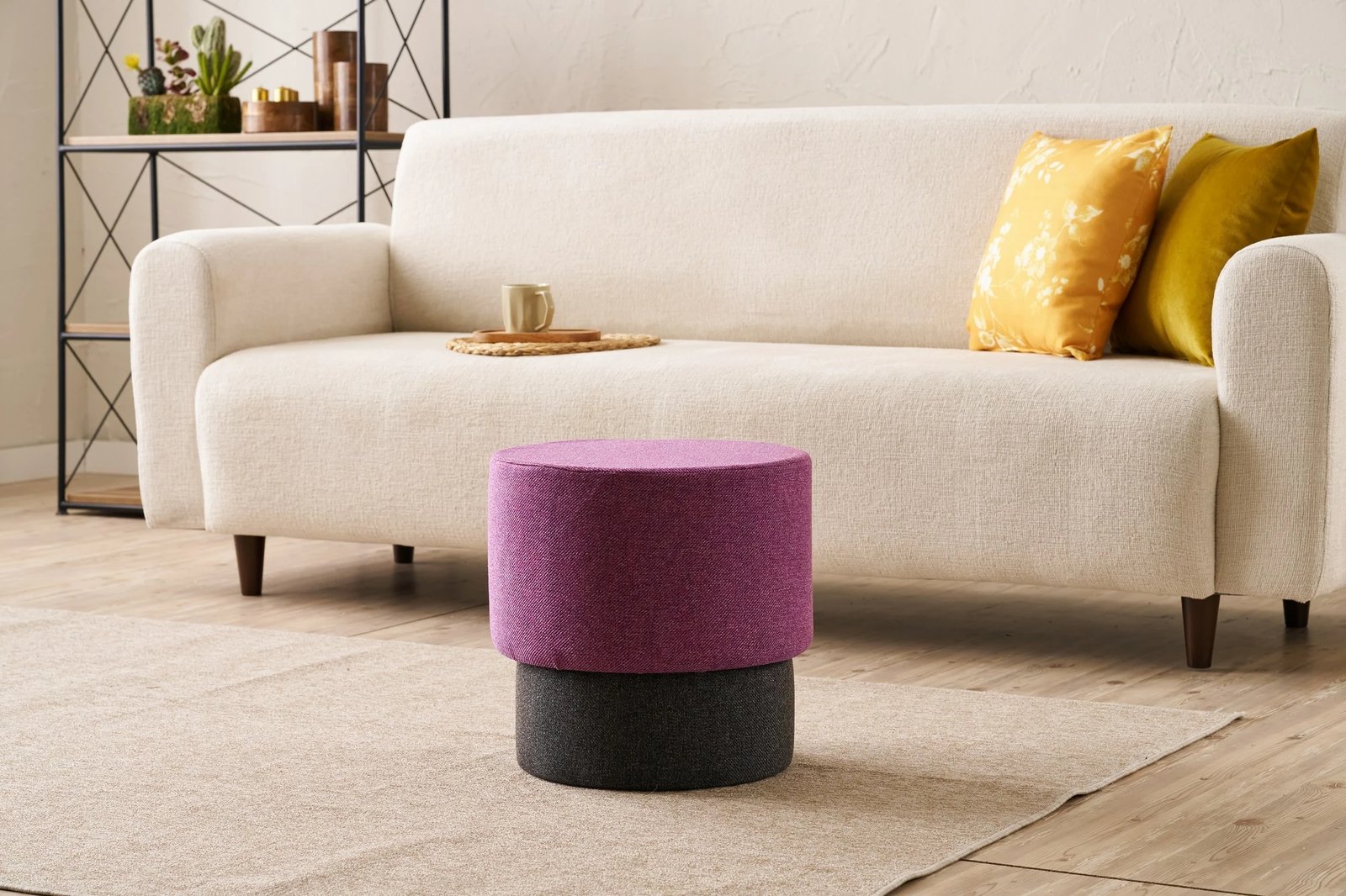 Puf Patara, ngjyrë lejla, Atelier del Sofa