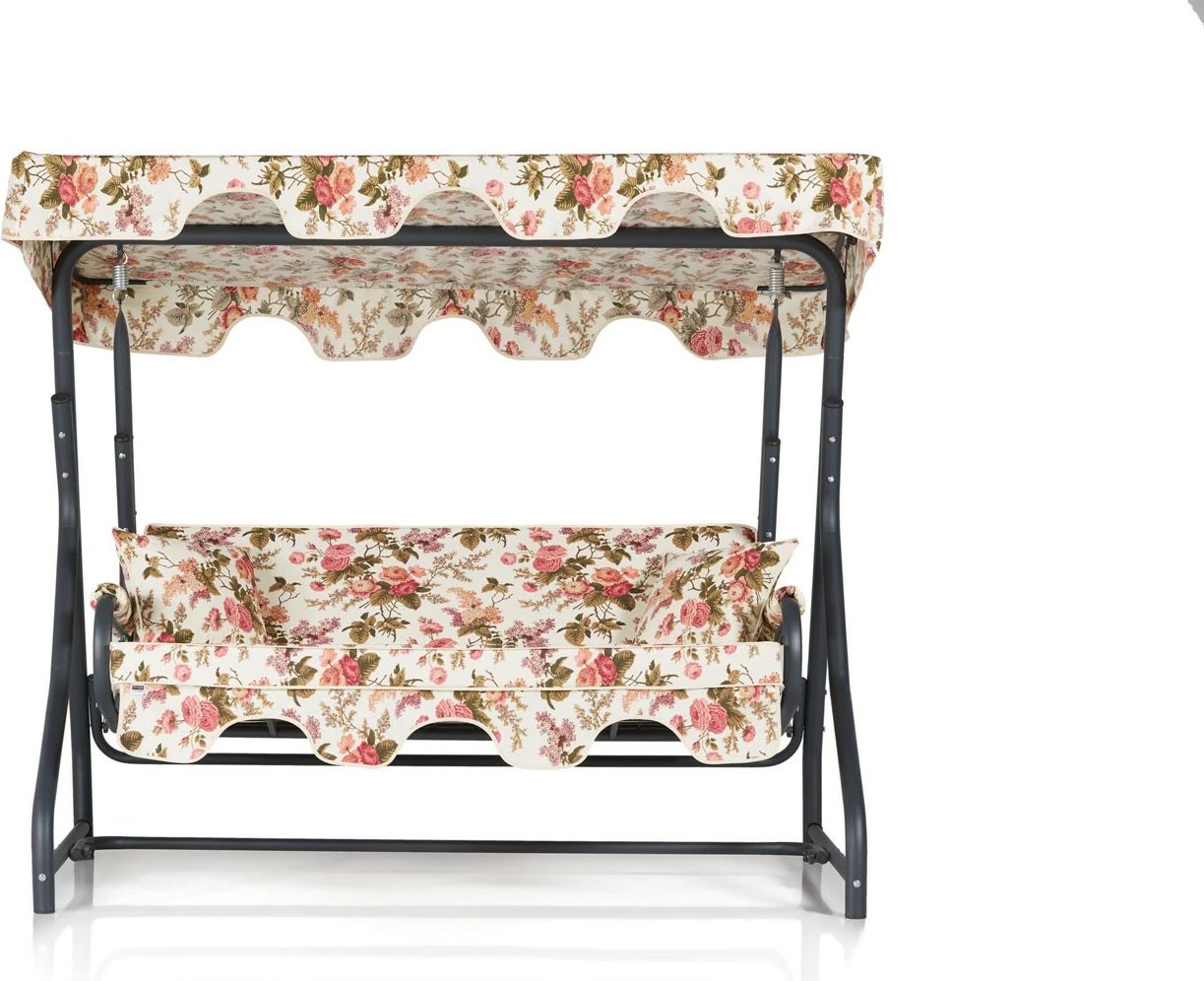 Karrige lëkundëse treshe për kopsht, Ruta 10, shumëngjyrëshe