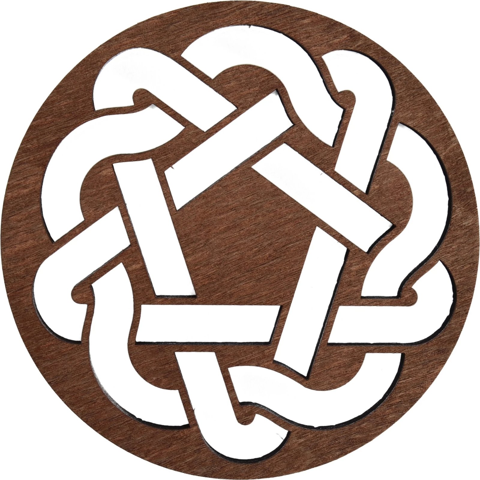 Set nënshimesh tavoline prej druri, ngjyrë rozë, Hermia Don, 4 copë