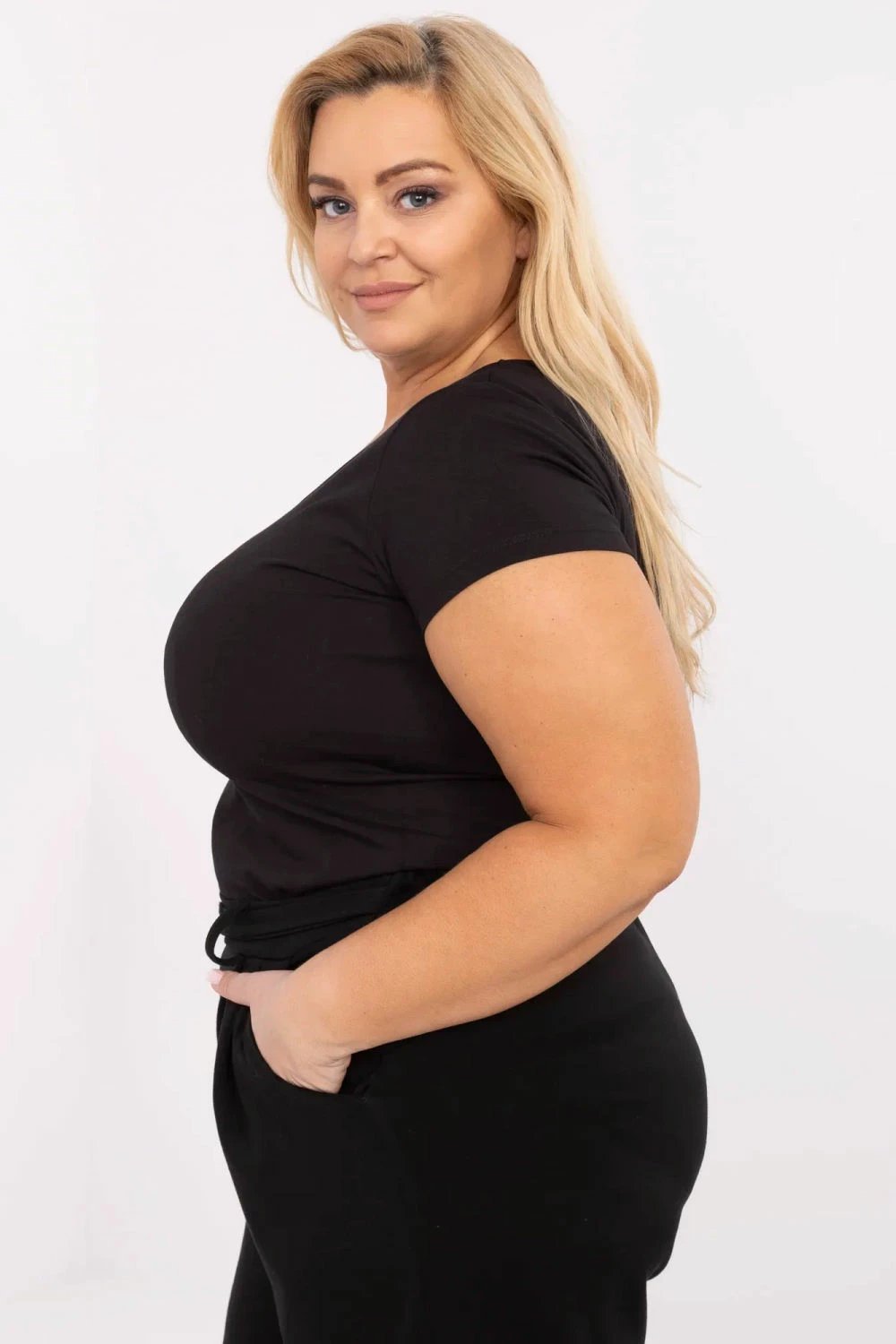 Maicë plus size Relevance 211764 femra, e zezë