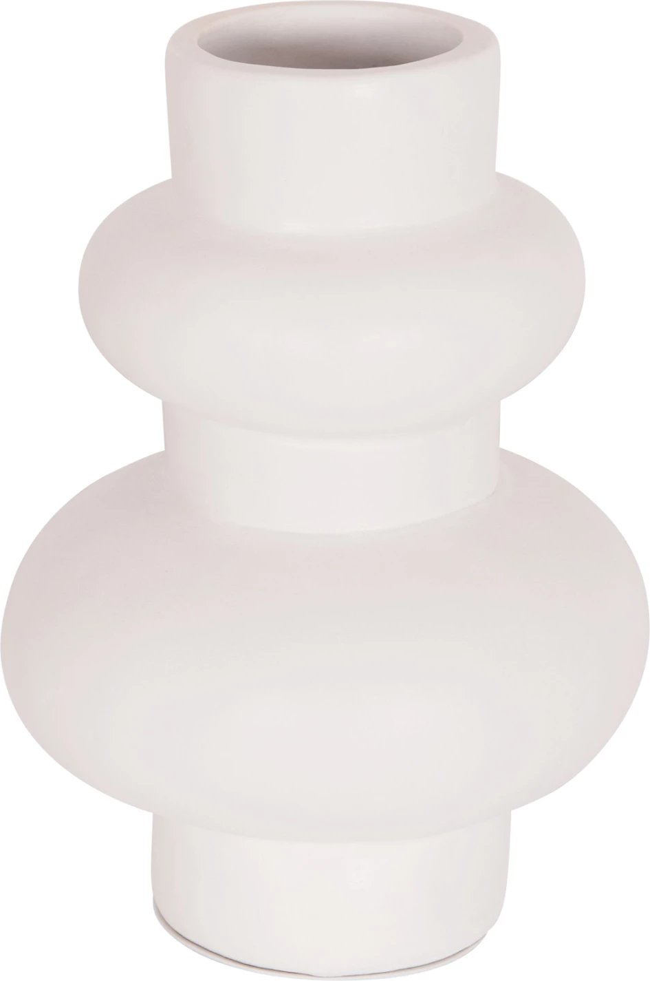 Vazo dekorative tavoline LEMA, terrakotë e bardhë, FH4664.02M, 22x29cm