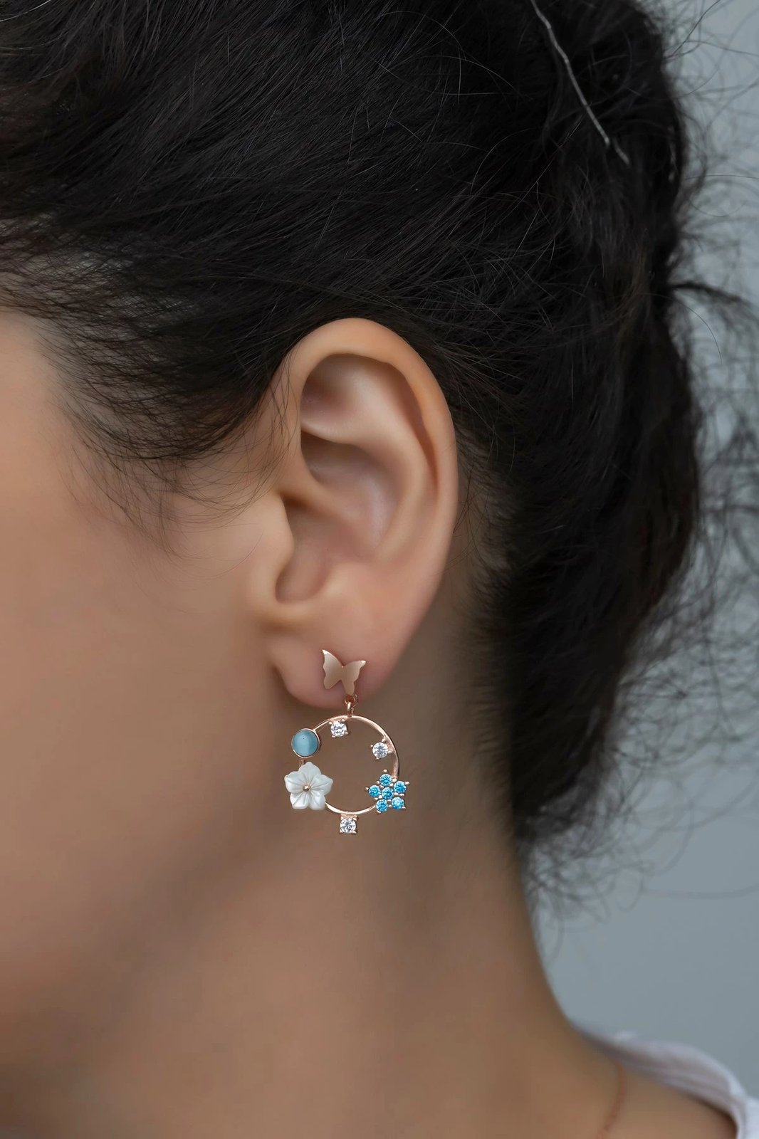 Vathë argjendi, ngjyrë rozë ari dhe kaltër, Jumeon, NRZ99363