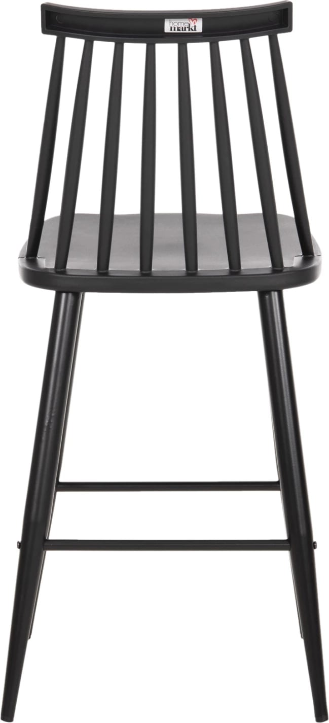 Karrige për bar mesatare VANESSA FH9300.12 polipropilen & metalike, e zezë, 45,5x46x97H cm., set prej 2 copë