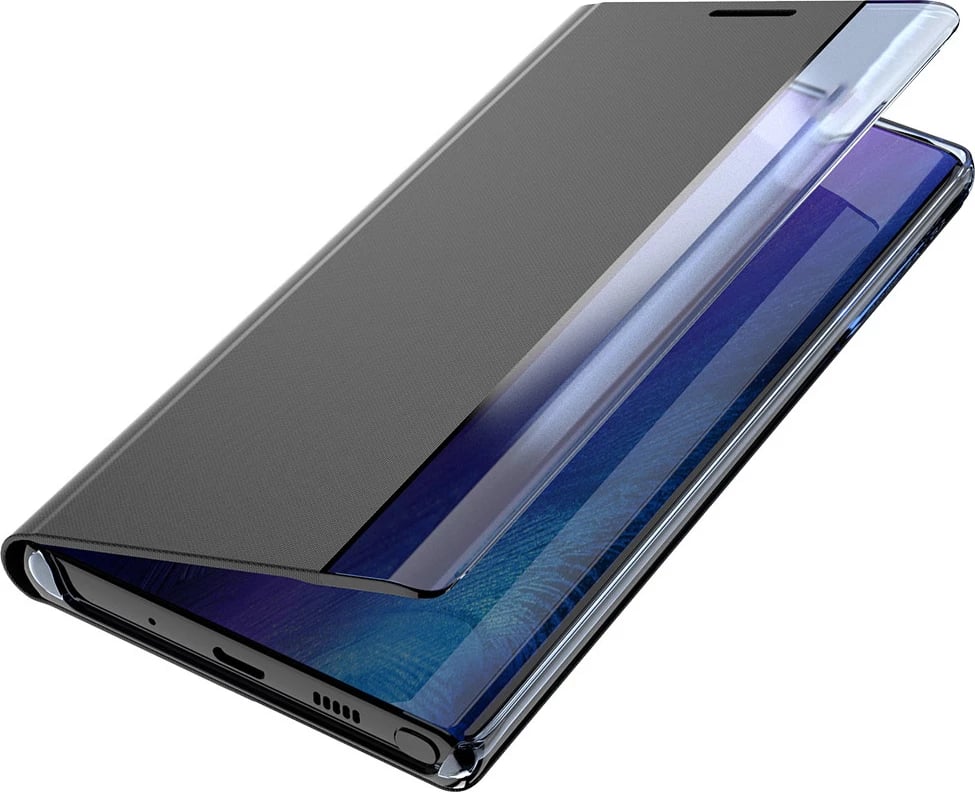 Mbështjellës Hurtel Sleep Case për iPhone 13 Pro Max, me dritare të zgjuar, Kaltër