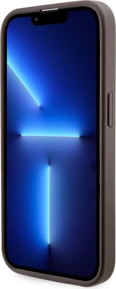 Mbështjellës Guess GCube Stripes MagSafe për iPhone 14 Pro Max 6.7", kafe