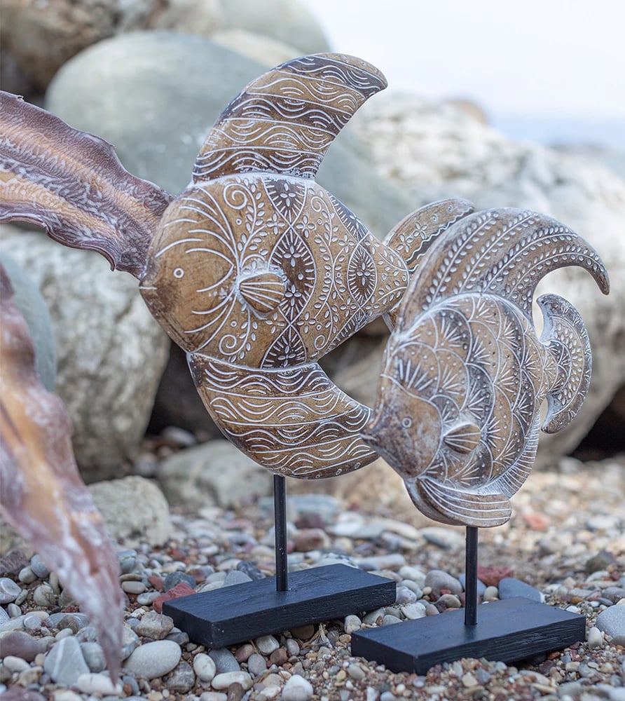 Dekor peshk gourami, polirezine, ngjyrë kafe, 19x6x25 cm Dekor peshk gourami, polirezine, ngjyrë kafe, 19x6x25 cm