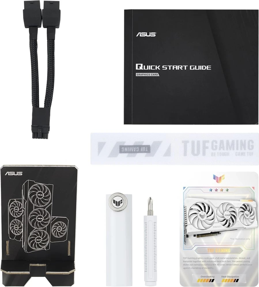Kartë Grafike ASUS TUF Gaming TUF-RTX4070TIS-O16G-WHITE-GAMING, NVIDIA GeForce RTX 4070 Ti SUPER, 16 GB GDDR6X, e bardhë Kartë Grafike ASUS TUF Gaming TUF-RTX4070TIS-O16G-WHITE-GAMING, NVIDIA GeForce RTX 4070 Ti SUPER, 16 GB GDDR6X, e bardhë