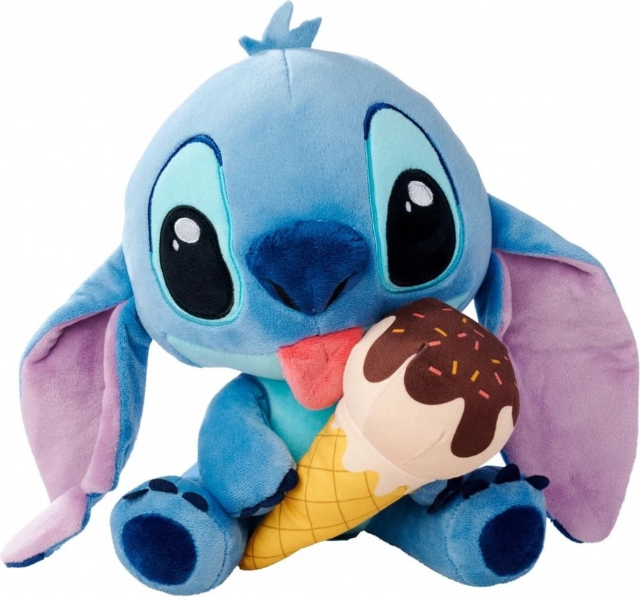 Lodër pelushi Simba Stitch me akullore, 25 cm, multikolor