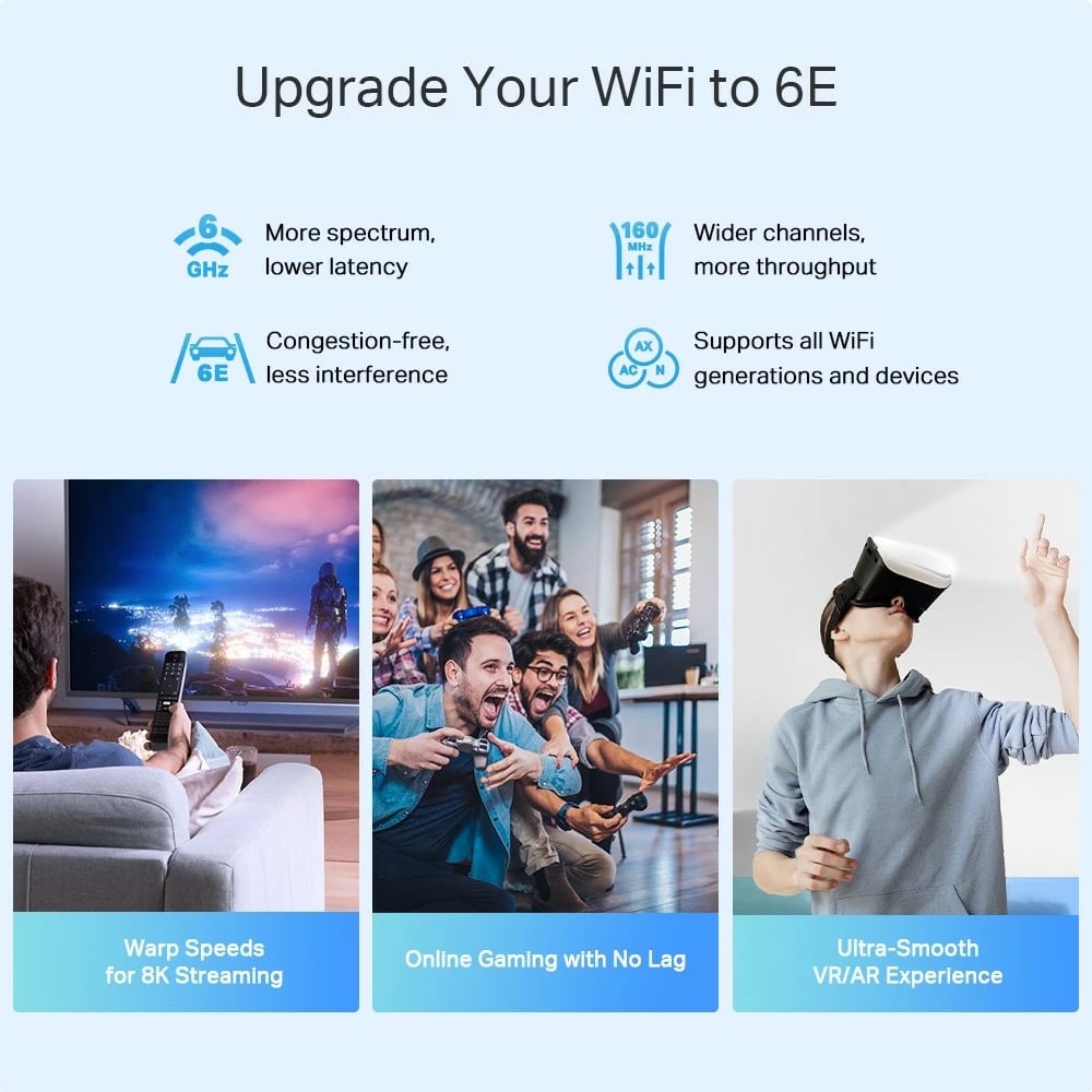 Router mesh TP-LINK Deco XE75 Pro, Wi-Fi 6E AXE5400, i bardhë