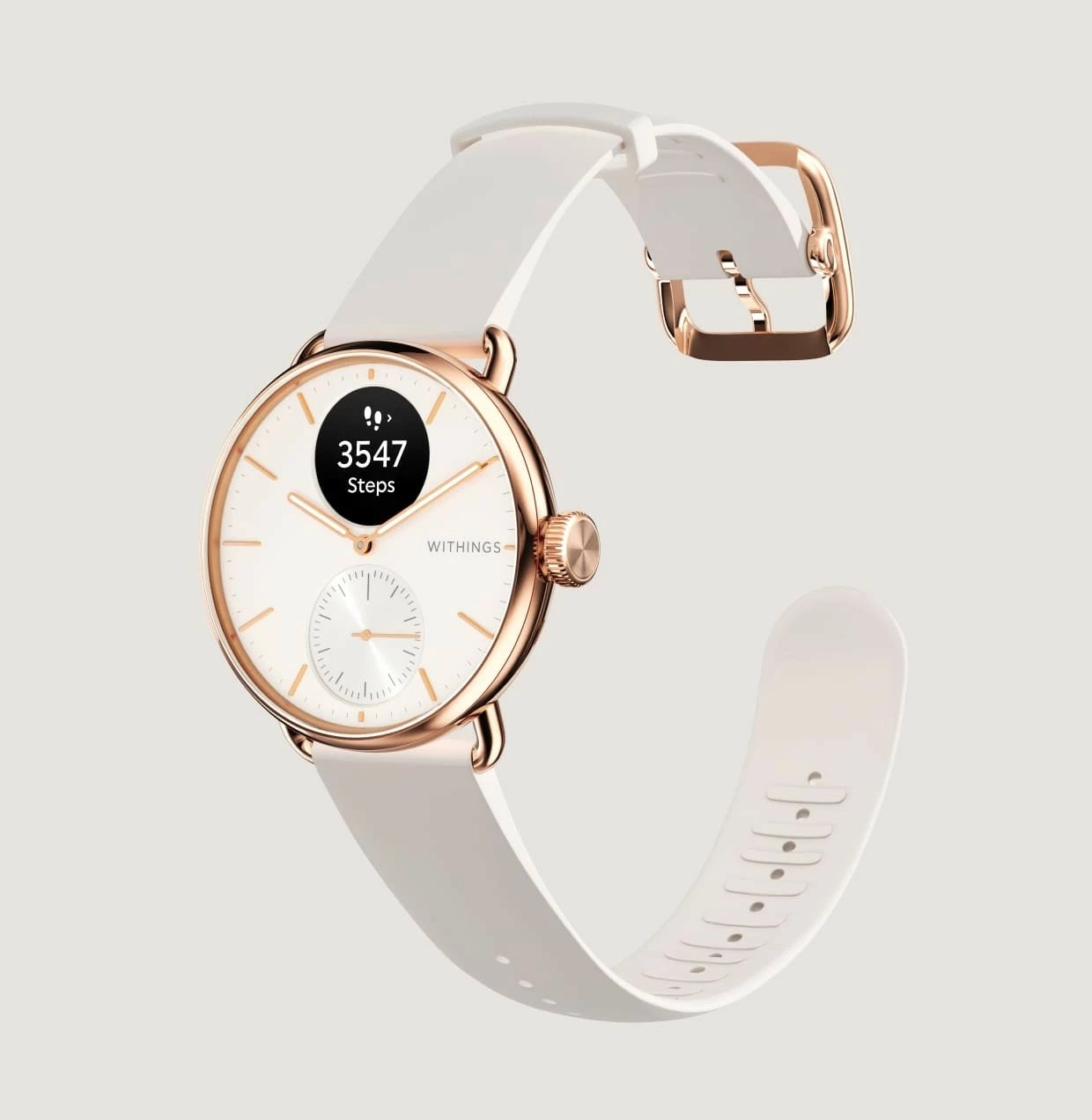 Smartwatch Withings ScanWatch 2, 1.6 cm, OLED, GPS, ngjyrë rëre