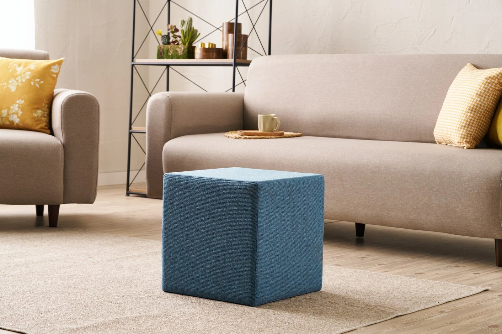 Puf Atelier del Sofa, Asos, ngjyrë kaltër